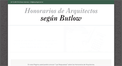 Desktop Screenshot of honorariosdearquitectos.com